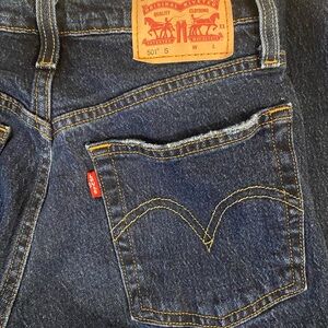 501 Levi skinny jeans never worn tags off . Paid $100 for them ! To small for me